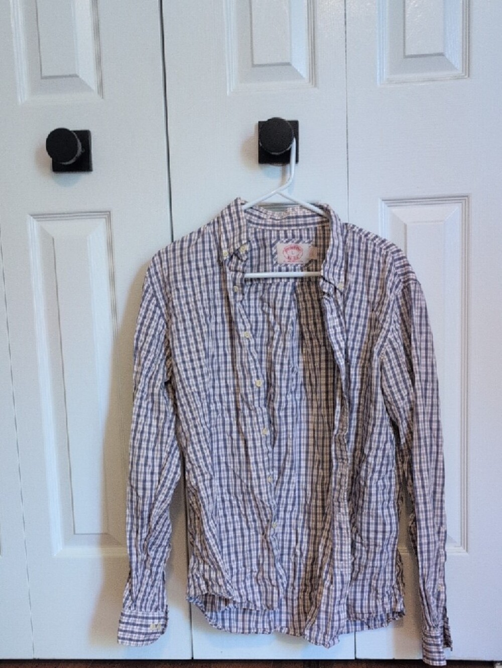 Brooks Brothers Blue and Red Plaid Dress Shirt